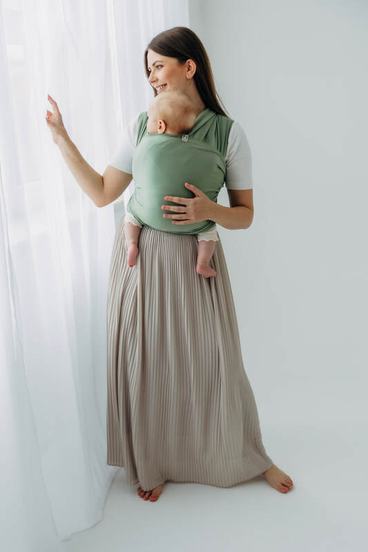 Stretchy/Elastic Baby Sling - Sage - standard size 5.0 m #babywearing