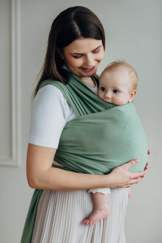 Stretchy/Elastic Baby Sling - Sage - standard size 5.0 m #babywearing