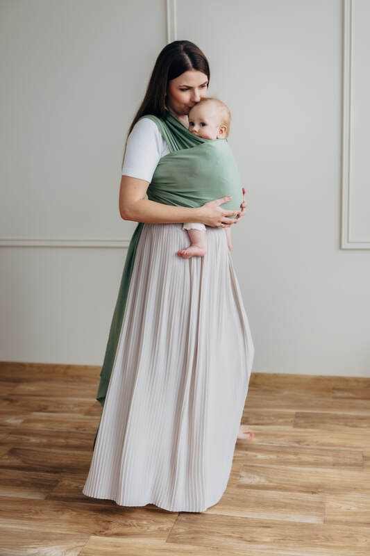 Stretchy/Elastic Baby Sling - Sage - standard size 5.0 m #babywearing