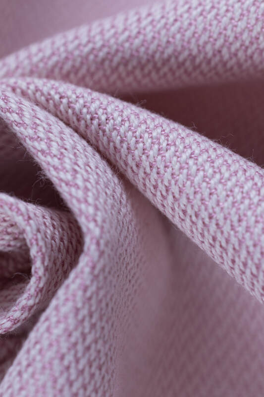 LennyLight Tragehilfe, Größe Standard, Kreuzköper-Bindung, (50% Baumwolle, 50% Bambus Viskose) - MARSHMALLOW (grad B) #babywearing