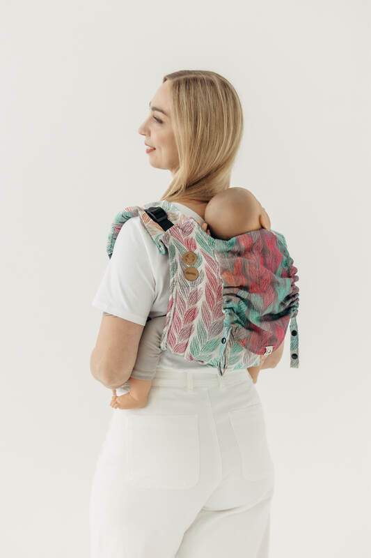 Lenny Buckle Onbuhimo PRO Tragehilfe, Größe Standard, Jacquardwebung (100% Baumwolle) - DIE AUSGABE FÜR PROFIS - TANGLED PLAIT #babywearing