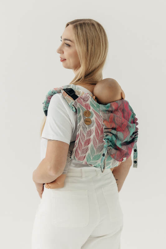 Lenny Buckle Onbuhimo PRO Tragehilfe, Größe Standard, Jacquardwebung (100% Baumwolle) - DIE AUSGABE FÜR PROFIS - TANGLED PLAIT #babywearing
