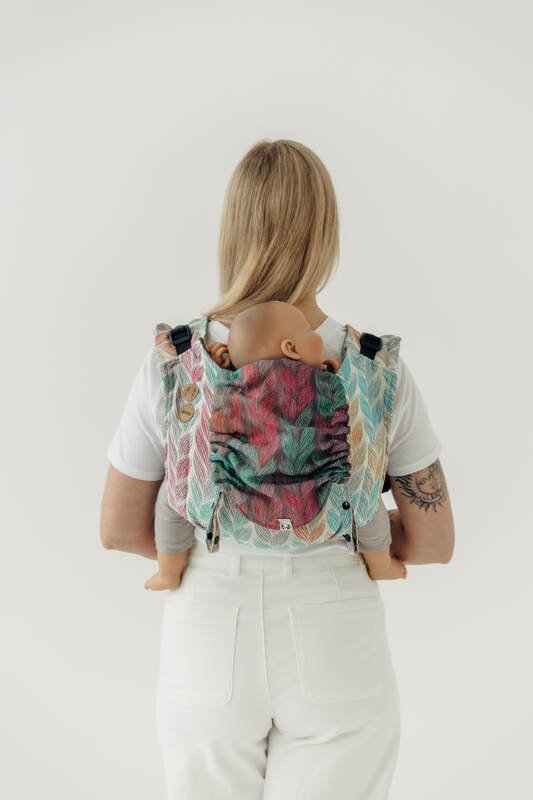 Lenny Buckle Onbuhimo PRO Tragehilfe, Größe Standard, Jacquardwebung (100% Baumwolle) - DIE AUSGABE FÜR PROFIS - TANGLED PLAIT #babywearing