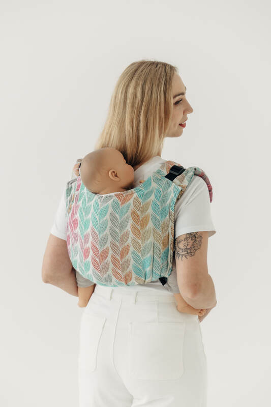 Lenny Buckle Onbuhimo PRO Tragehilfe, Größe Standard, Jacquardwebung (100% Baumwolle) - DIE AUSGABE FÜR PROFIS - TANGLED PLAIT #babywearing