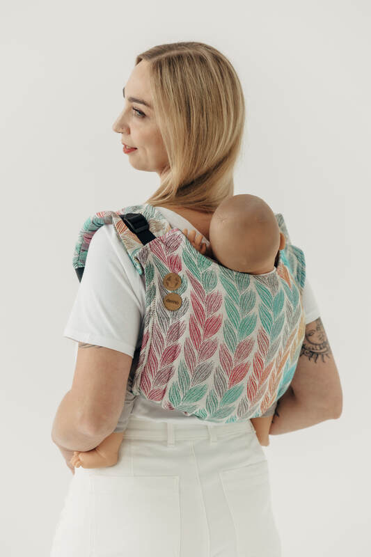 Lenny Buckle Onbuhimo PRO Tragehilfe, Größe Standard, Jacquardwebung (100% Baumwolle) - DIE AUSGABE FÜR PROFIS - TANGLED PLAIT #babywearing
