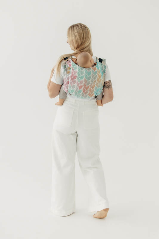 Lenny Buckle Onbuhimo PRO Tragehilfe, Größe Standard, Jacquardwebung (100% Baumwolle) - DIE AUSGABE FÜR PROFIS - TANGLED PLAIT #babywearing