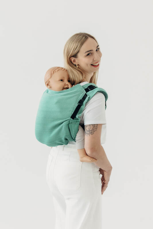 Lenny Buckle Onbuhimo PRO baby carrier, preschool size, herringbone weave (100% cotton) - FOR PROFESSIONAL USE EDITION - ENTWINE #babywearing