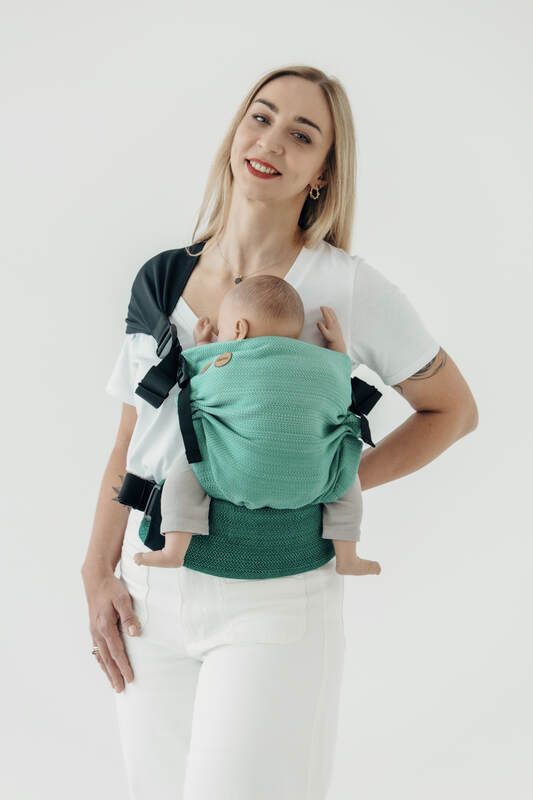 Porte-bébé LennyHip (1/2 porte-bébé LennyTwin), taille standard, tissage herringbone, 100% coton - VERSION POUR USAGE PROFESSIONNEL - ENTWINE #babywearing