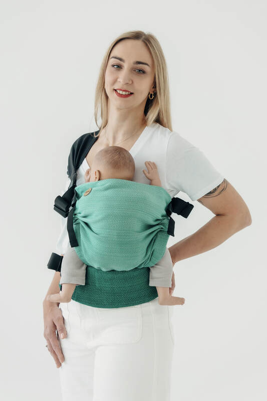 Porte-bébé LennyHip (1/2 porte-bébé LennyTwin), taille standard, tissage herringbone, 100% coton - VERSION POUR USAGE PROFESSIONNEL - ENTWINE #babywearing