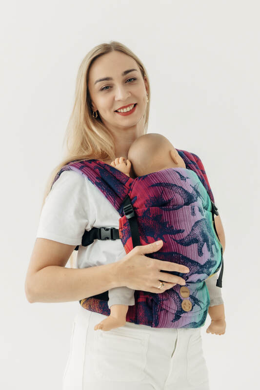 LennyLight Carrier, Standard Size, jacquard weave 100% cotton - FOR PROFESSIONAL USE EDITION - JURASSIC - NEW ERA #babywearing