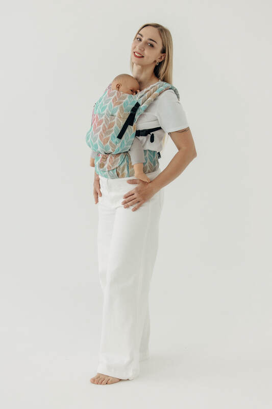 LennyLight Tragehilfe, Größe Standard, Jacquardwebung, 100% Baumwolle - DIE AUSGABE FÜR PROFIS - TANGLED PLAIT #babywearing