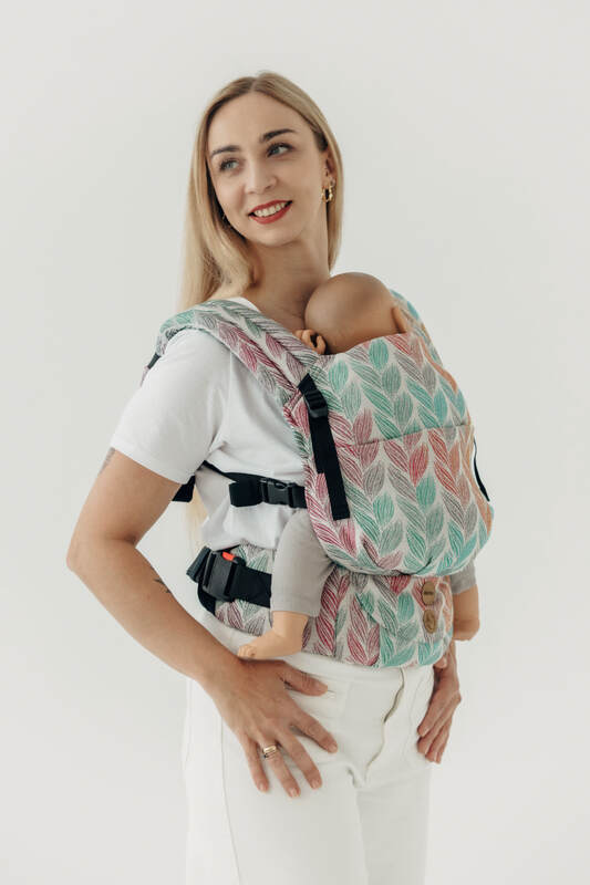 LennyLight Tragehilfe, Größe Standard, Jacquardwebung, 100% Baumwolle - DIE AUSGABE FÜR PROFIS - TANGLED PLAIT #babywearing