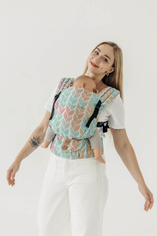 LennyLight Tragehilfe, Größe Standard, Jacquardwebung, 100% Baumwolle - DIE AUSGABE FÜR PROFIS - TANGLED PLAIT #babywearing