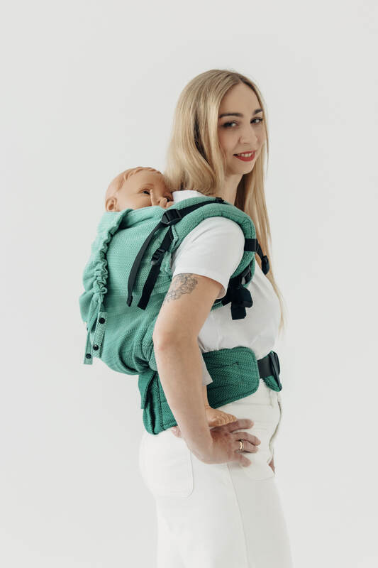 LennyPreschool - justerbar bæresæle, Størrelse , LITTLE HERRINGBONE  #babywearing