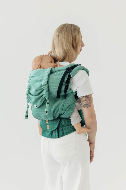 LennyPreschool - justerbar bæresæle, Størrelse , LITTLE HERRINGBONE  #babywearing