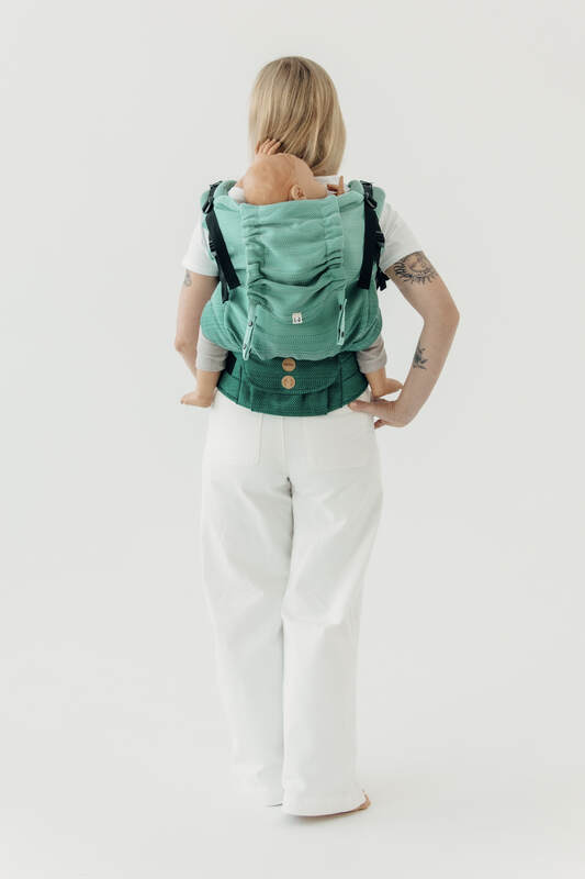 LennyPreschool - justerbar bæresæle, Størrelse , LITTLE HERRINGBONE  #babywearing