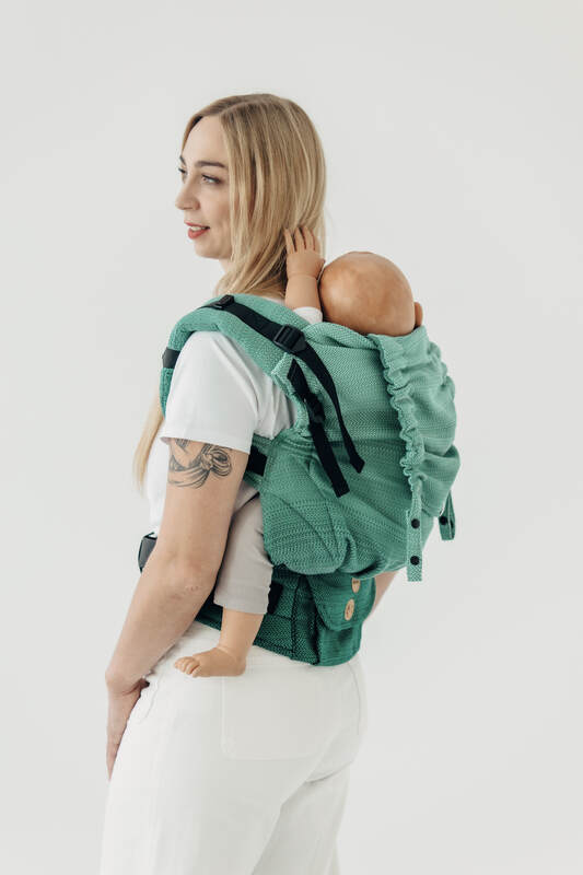 LennyPreschool - justerbar bæresæle, Størrelse , LITTLE HERRINGBONE  #babywearing