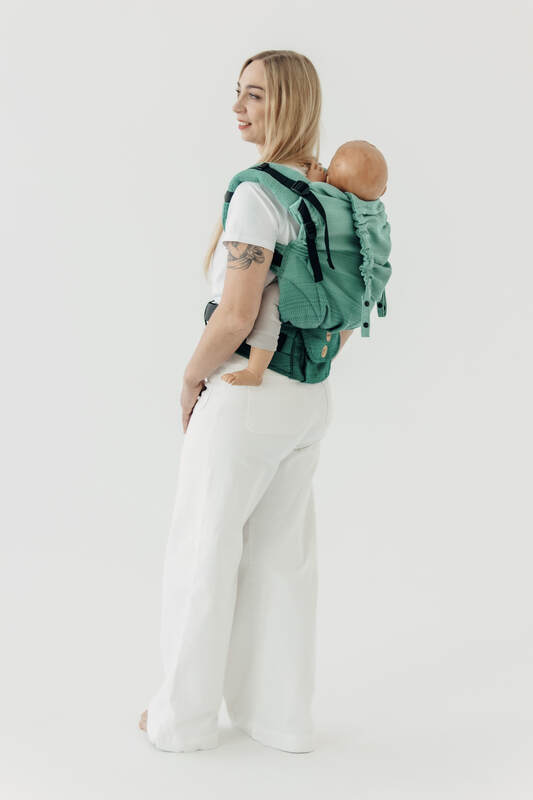 LennyPreschool - justerbar bæresæle, Størrelse , LITTLE HERRINGBONE  #babywearing