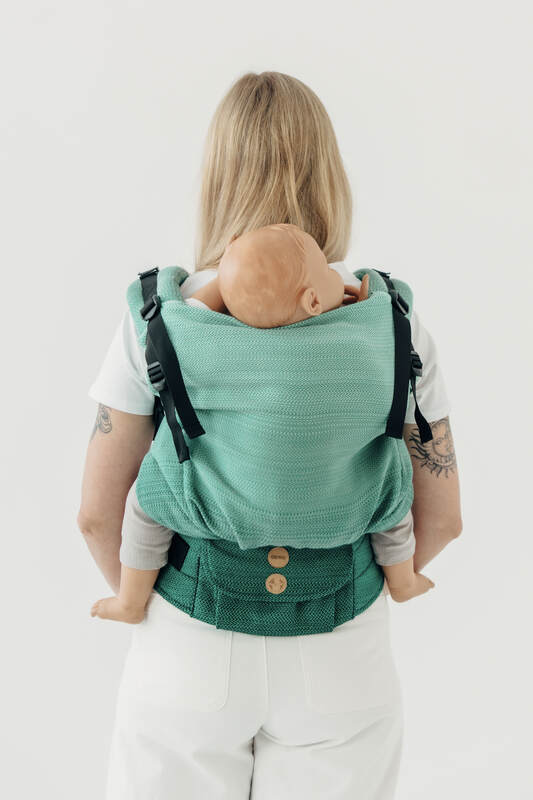 LennyPreschool - justerbar bæresæle, Størrelse , LITTLE HERRINGBONE  #babywearing