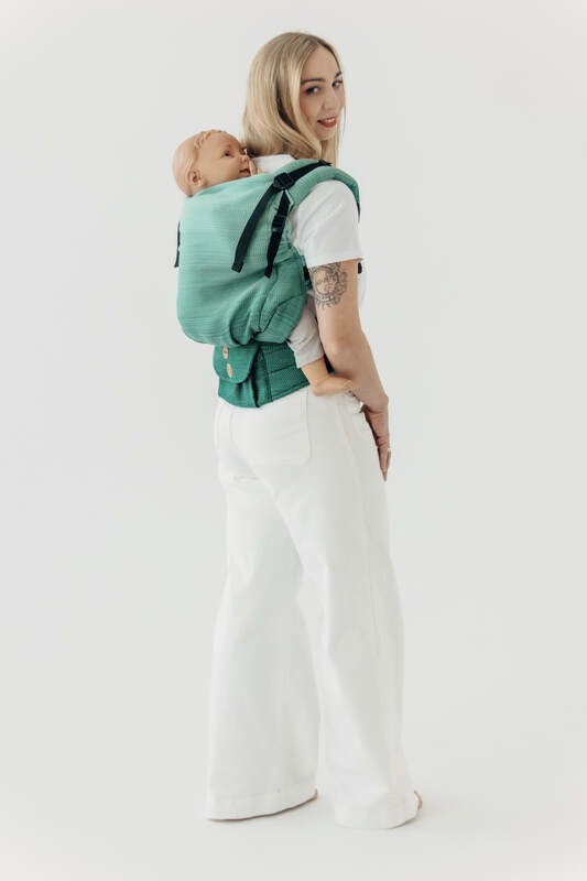 LennyPreschool - justerbar bæresæle, Størrelse , LITTLE HERRINGBONE  #babywearing