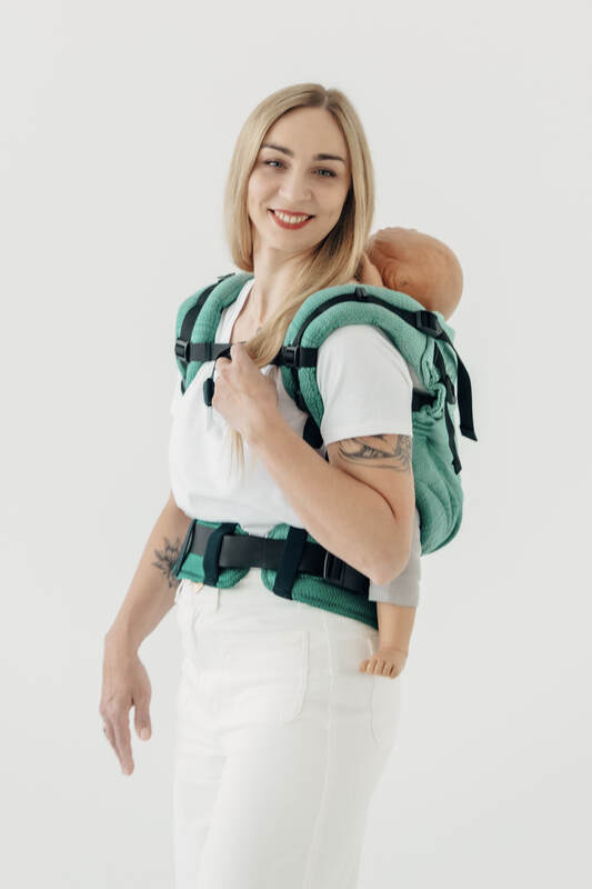 LennyPreschool - justerbar bæresæle, Størrelse , LITTLE HERRINGBONE  #babywearing
