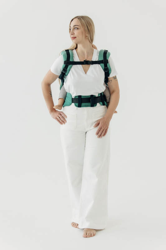 LennyPreschool - justerbar bæresæle, Størrelse , LITTLE HERRINGBONE  #babywearing