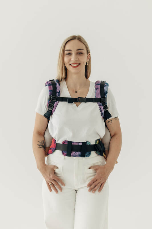 Porte-bébé LennyPreschool, taille preschool, jacquard, 100% coton - VERSION POUR USAGE PROFESSIONNEL - JURASSIC - NEW ERA #babywearing