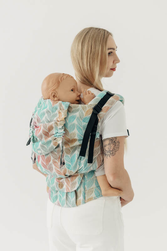 LennyPreschool Tragehilfe, Größe Preschool, Jacquardwebung, 100% Baumwolle - DIE AUSGABE FÜR PROFIS - TANGLED PLAIT #babywearing