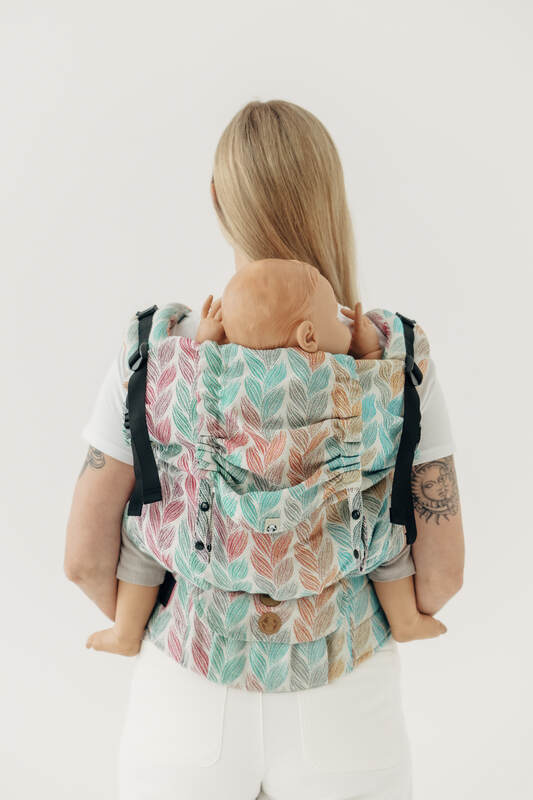 LennyPreschool Tragehilfe, Größe Preschool, Jacquardwebung, 100% Baumwolle - DIE AUSGABE FÜR PROFIS - TANGLED PLAIT #babywearing