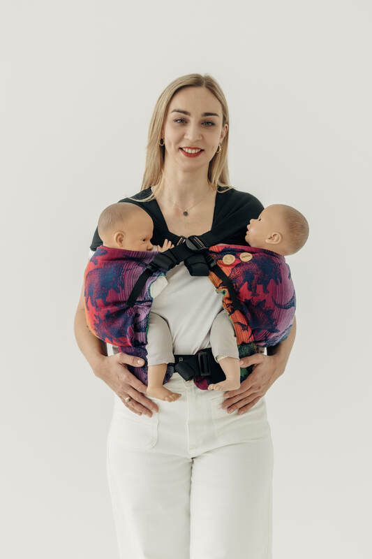 LennyTwin Carrier, Standard Size, jacquard weave 100% cotton - FOR PROFESSIONAL USE EDITION - JURASSIC - NEW ERA #babywearing
