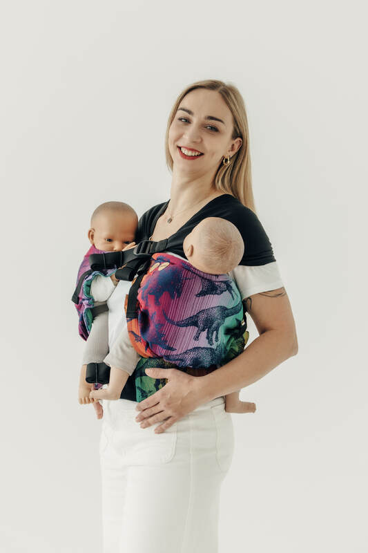 LennyTwin Carrier, Standard Size, jacquard weave 100% cotton - FOR PROFESSIONAL USE EDITION - JURASSIC - NEW ERA #babywearing