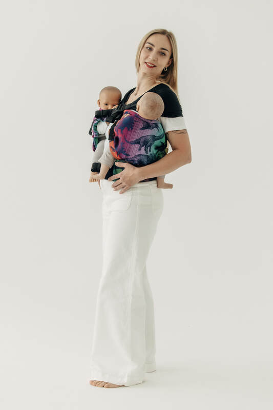 LennyTwin Carrier, Standard Size, jacquard weave 100% cotton - FOR PROFESSIONAL USE EDITION - JURASSIC - NEW ERA #babywearing
