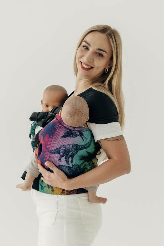 LennyTwin Carrier, Standard Size, jacquard weave 100% cotton - FOR PROFESSIONAL USE EDITION - JURASSIC - NEW ERA #babywearing