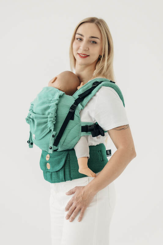 Porte-bébé LennyUpGradee PRO, taille standard, tissage herringbone, 100% coton - VERSION POUR USAGE PROFESSIONNEL - ENTWINE #babywearing