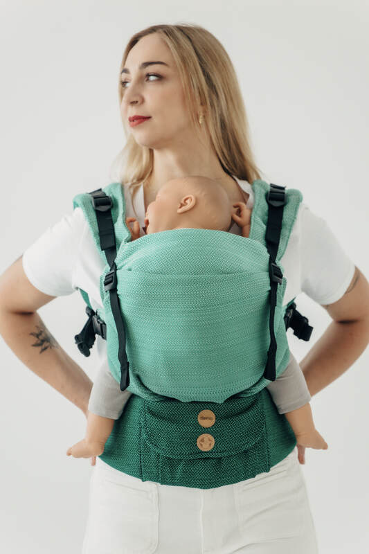 Porte-bébé LennyUpGradee PRO, taille standard, tissage herringbone, 100% coton - VERSION POUR USAGE PROFESSIONNEL - ENTWINE #babywearing