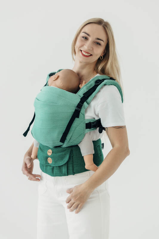 Porte-bébé LennyUpGradee PRO, taille standard, tissage herringbone, 100% coton - VERSION POUR USAGE PROFESSIONNEL - ENTWINE #babywearing