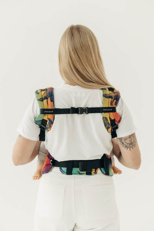 Porte-bébé LennyUpGrade PRO, taille standard, jacquard 100% coton - VERSION POUR USAGE PROFESSIONNEL - JURASSIC - NEW ERA #babywearing