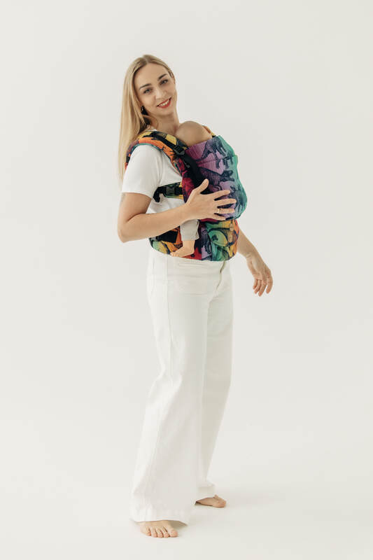 Porte-bébé LennyUpGrade PRO, taille standard, jacquard 100% coton - VERSION POUR USAGE PROFESSIONNEL - JURASSIC - NEW ERA #babywearing