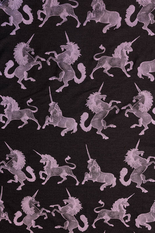 LennyLight Carrier, Standard Size, jacquard weave 100% cotton - ENCHANTED BEASTS AMETHYST #babywearing
