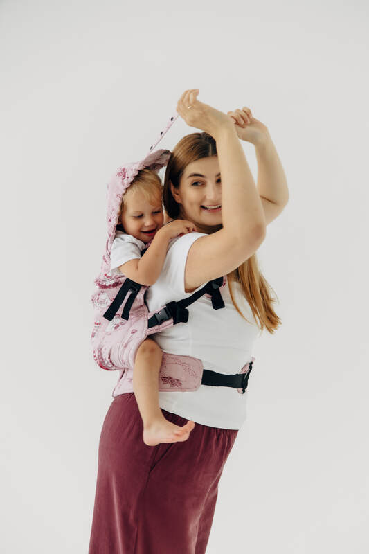 Mochila LennyPreschool, talla preschool, tejido jaqurad 100% algodón - MOOMINVALLEY - SHOW ME #babywearing