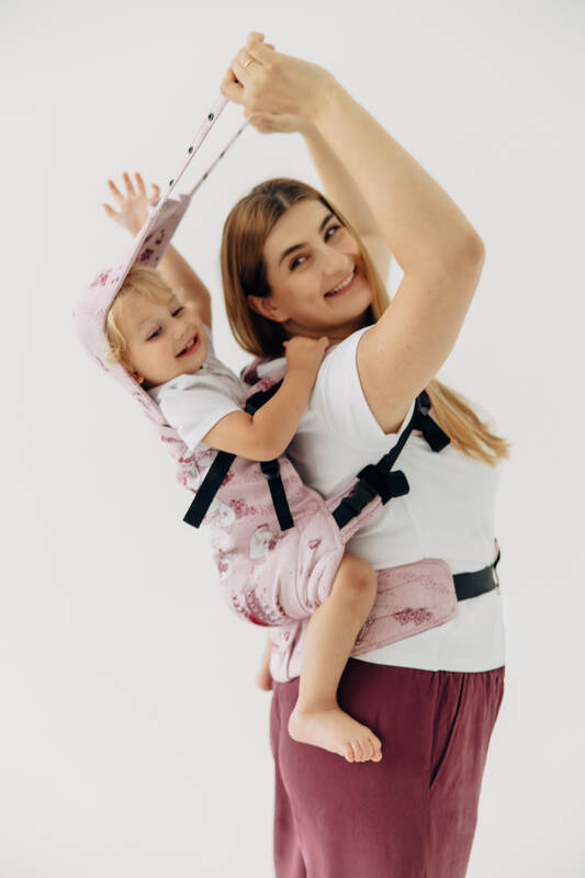 Mochila LennyPreschool, talla preschool, tejido jaqurad 100% algodón - MOOMINVALLEY - SHOW ME #babywearing