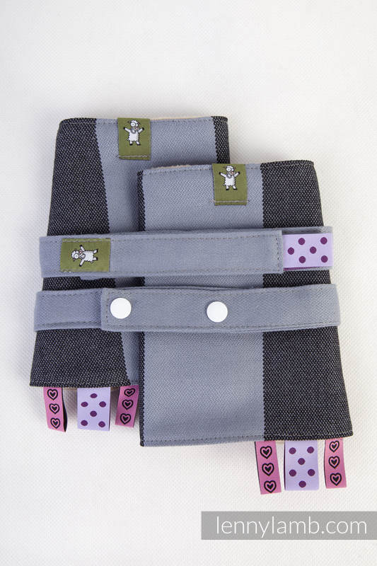 Drool Pads & Reach Straps Set, (60% cotton, 40% polyester) - STARDUST #babywearing