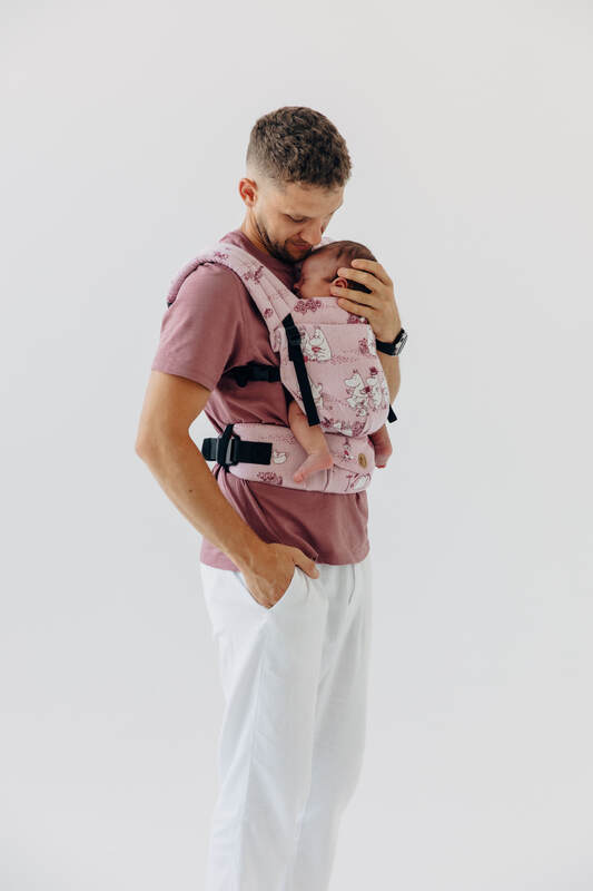 Mochila LennyLight, talla estándar, tejido jaqurad 100% algodón - MOOMINVALLEY - SHOW ME #babywearing