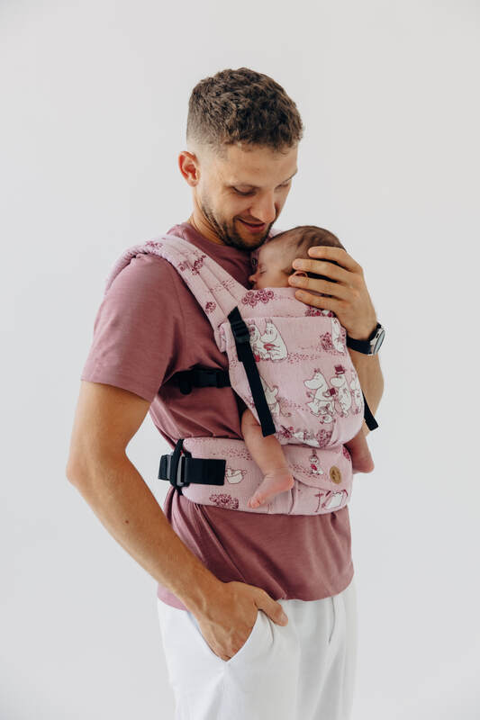 Mochila LennyLight, talla estándar, tejido jaqurad 100% algodón - MOOMINVALLEY - SHOW ME #babywearing