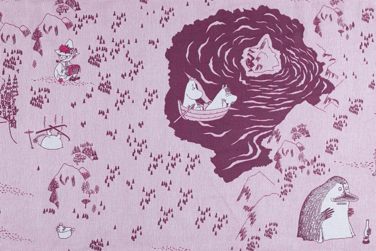 Fular, tejido jacquard (100% algodón) - MOOMINVALLEY - SHOW ME - talla XS #babywearing