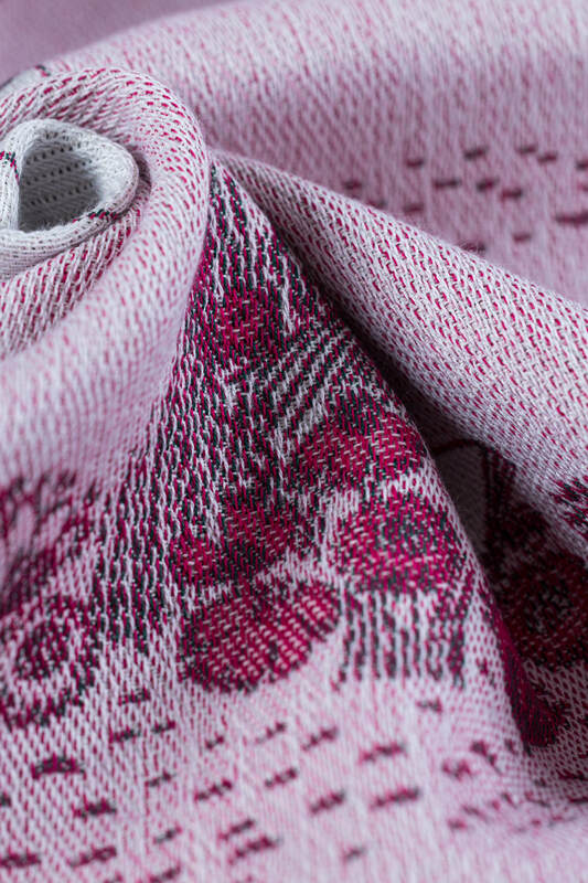 Bandolera de anillas, tejido Jacquard (100% algodón) - con plegado simple - MOOMINVALLEY - SHOW ME - standard 1.8m #babywearing