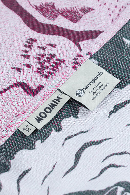 Fular, tejido jacquard (100% algodón) - MOOMINVALLEY - SHOW ME - talla XS #babywearing