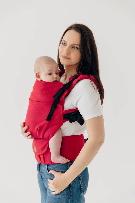 My First Baby Carrier - LennyUpGrade Carrier PRO, Standard Size, herringbone weave 100% cotton - LITTLE HERRINGBONE SEDONA #babywearing