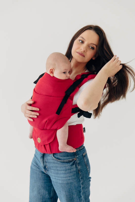My First Baby Carrier - LennyUpGrade Carrier PRO, Standard Size, herringbone weave 100% cotton - LITTLE HERRINGBONE SEDONA #babywearing