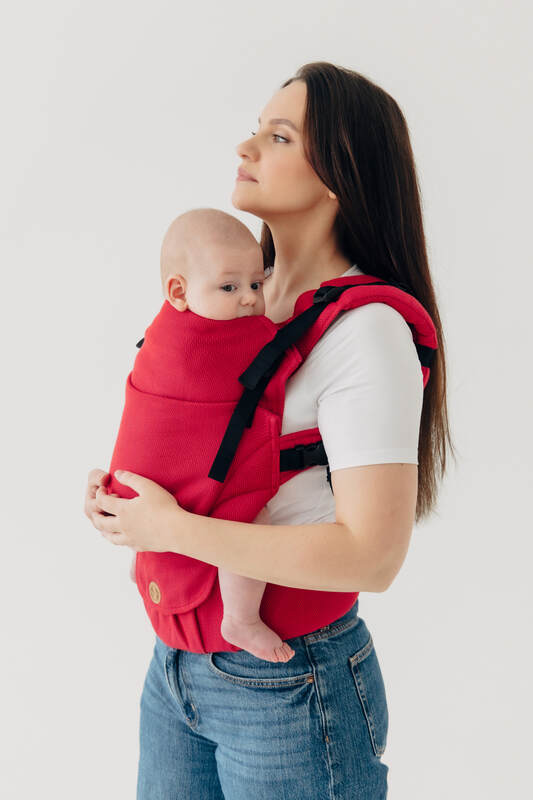 My First Baby Carrier - LennyUpGrade Carrier PRO, Standard Size, herringbone weave 100% cotton - LITTLE HERRINGBONE SEDONA #babywearing